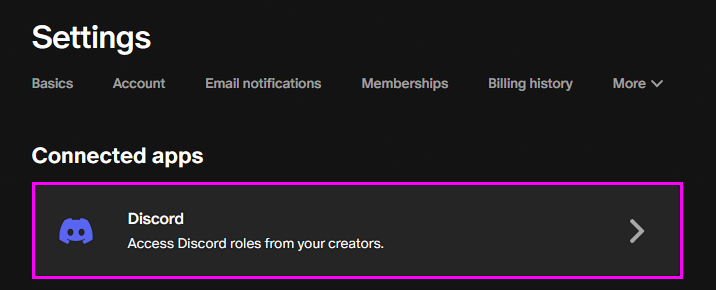 Patreon Connected Apps