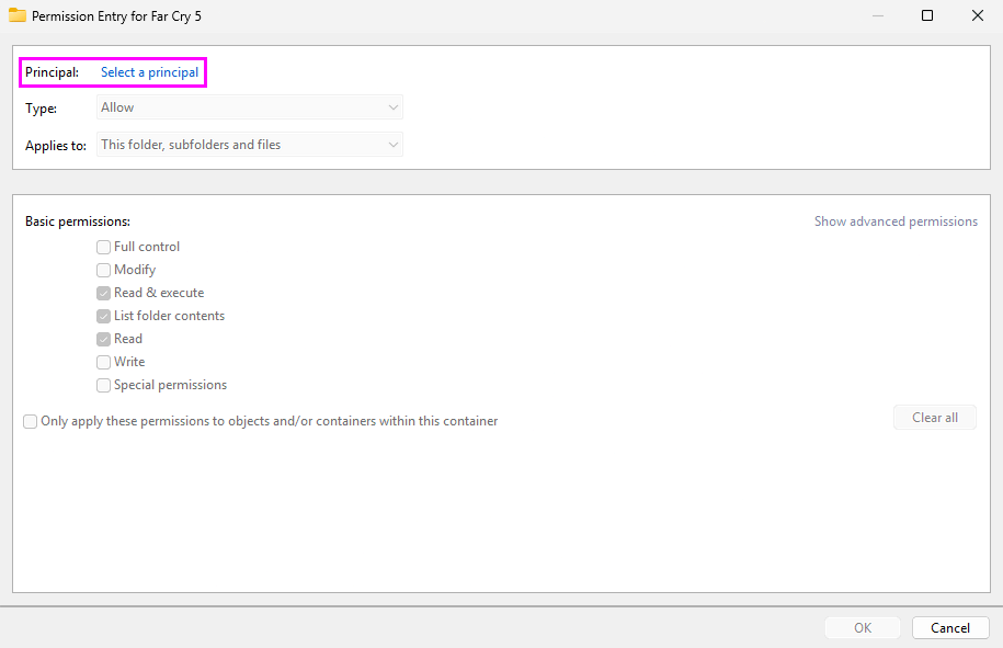 SelectAPrincipal
