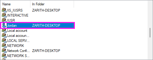 UsernameSelection
